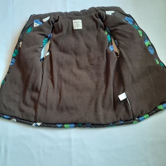 Thick Sleeveless Vest/puffer with blue/green heart - Picture 2 of 7